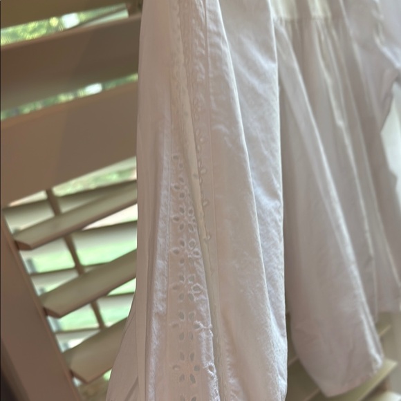 LOFT White Eyelet Blouse - Picture 3 of 4